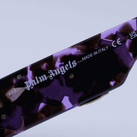 Palm Angels PERI007 ANGEL 3464 Sunglasses Havana Rectangle Frame, Brown Lenses - Picture 8 of 11